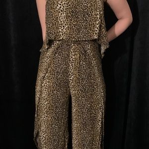 One piece leopard jumper